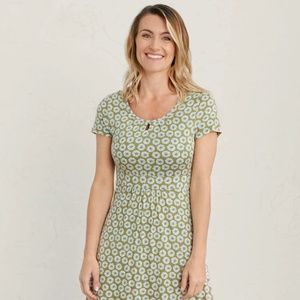 Light green floral Seasalt Cornwall Crebawthan dress